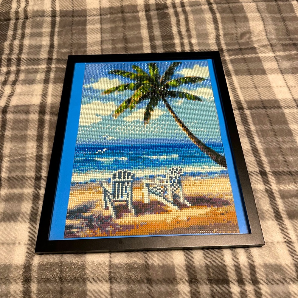 Beach scene diamond painting